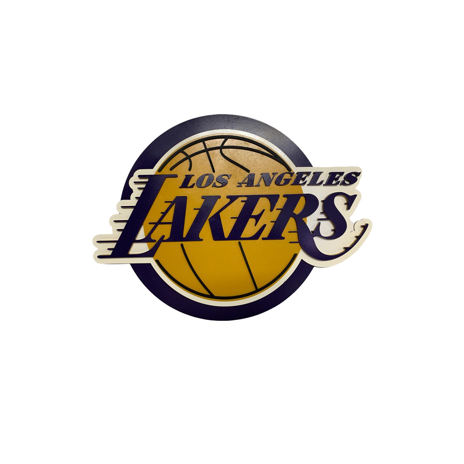 Cuadro Decorativo de Madera XIMXI Multicolor Lakers Los Ángeles NBA