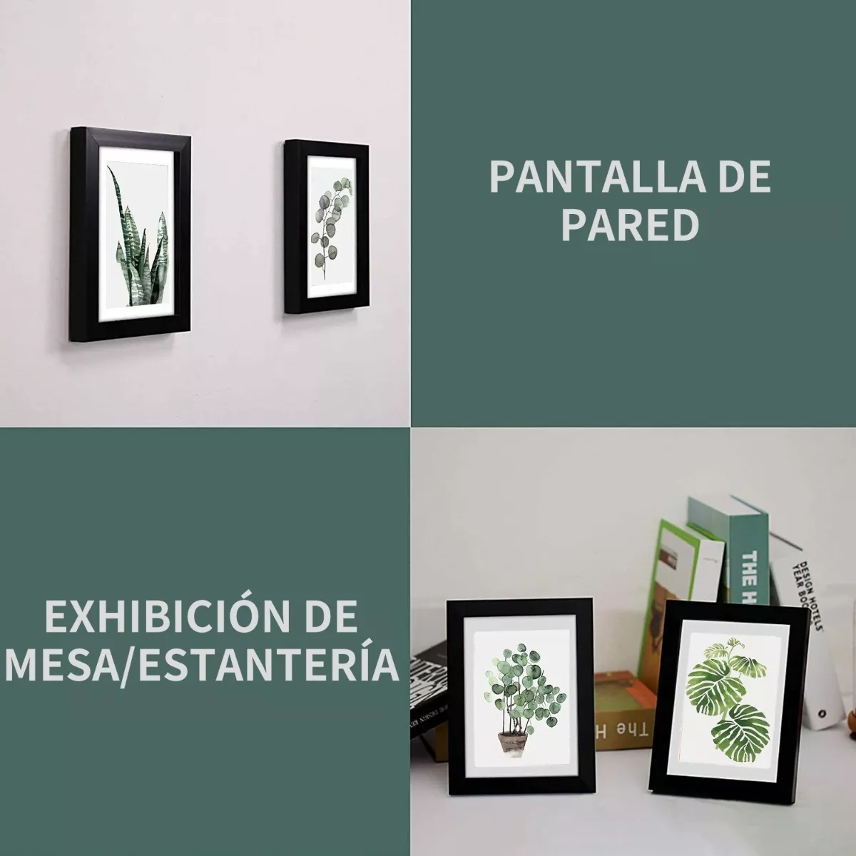 Foto 5 | Cuadros Decorativos Belug Multicolor Diseño de Plantas 6 Piezas