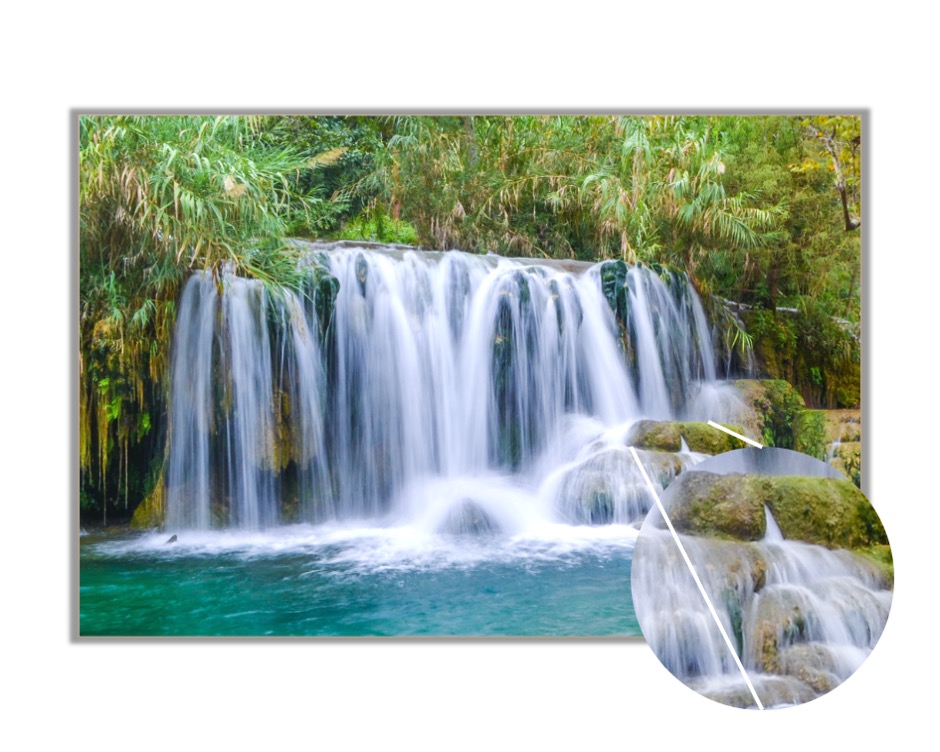 Foto 4 pulgar | Cuadro Decorativo Entelado 60x90cm Cascadas de Tamul en la Huasteca Potosina, México, Naturaleza en su Máximo Esplendor