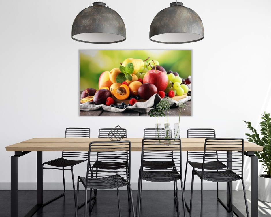 Foto 3 pulgar | Cuadro Decorativo Entelado 70x120cm Frutas Frescas de Verano, Color y Vitalidad en tu Espacio