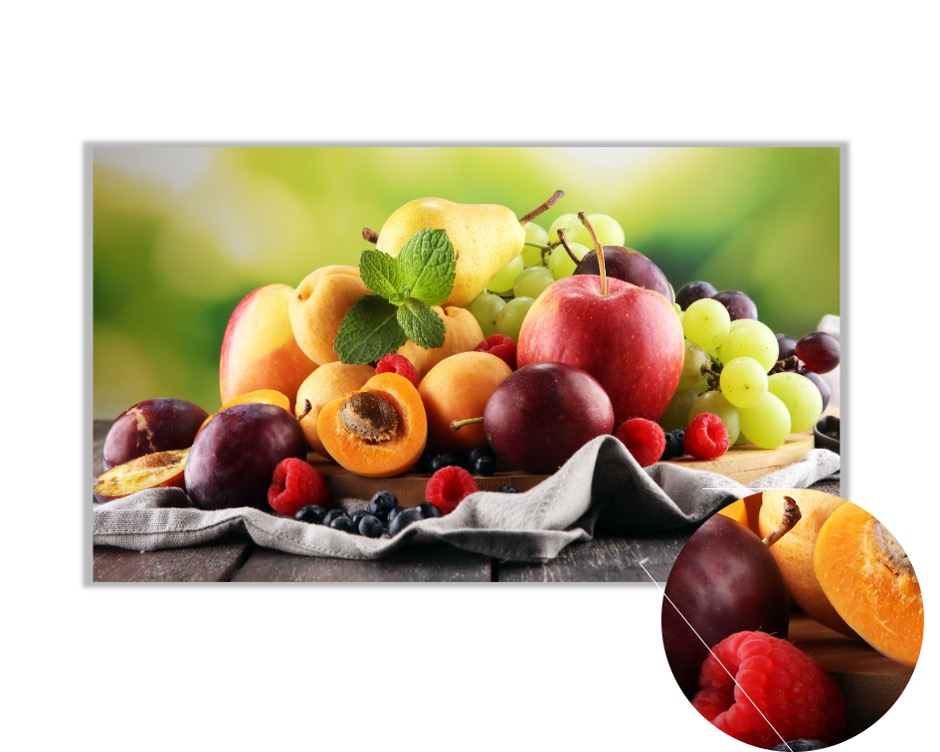 Foto 4 pulgar | Cuadro Decorativo Entelado 70x120cm Frutas Frescas de Verano, Color y Vitalidad en tu Espacio