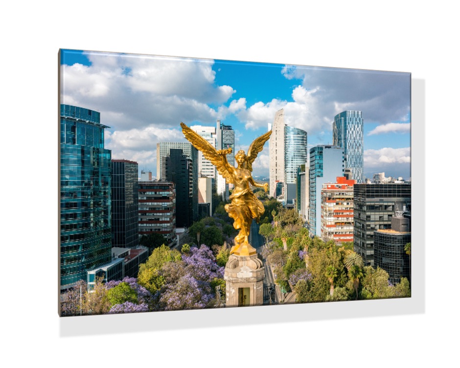Foto 2 pulgar | Cuadro Decorativo Entelado 60X90cm Ángel de la Independencia en la Ciudad de México