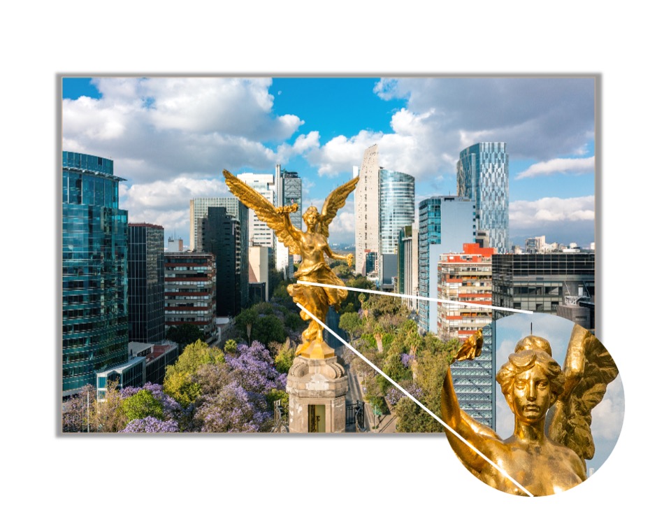 Foto 4 pulgar | Cuadro Decorativo Entelado 60X90cm Ángel de la Independencia en la Ciudad de México