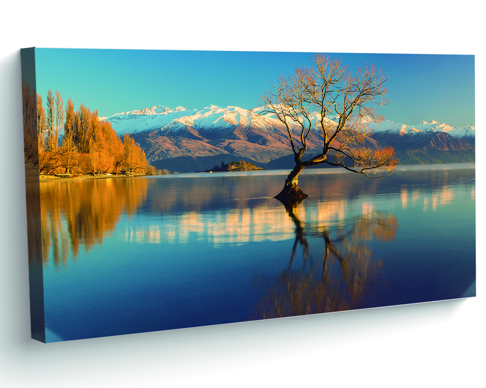 Cuadro Entelado Multicolor Lago Wanaka Otago 150x100cm