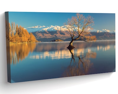 Foto 2 | Cuadro Entelado Multicolor Lago Wanaka Otago 150x100cm