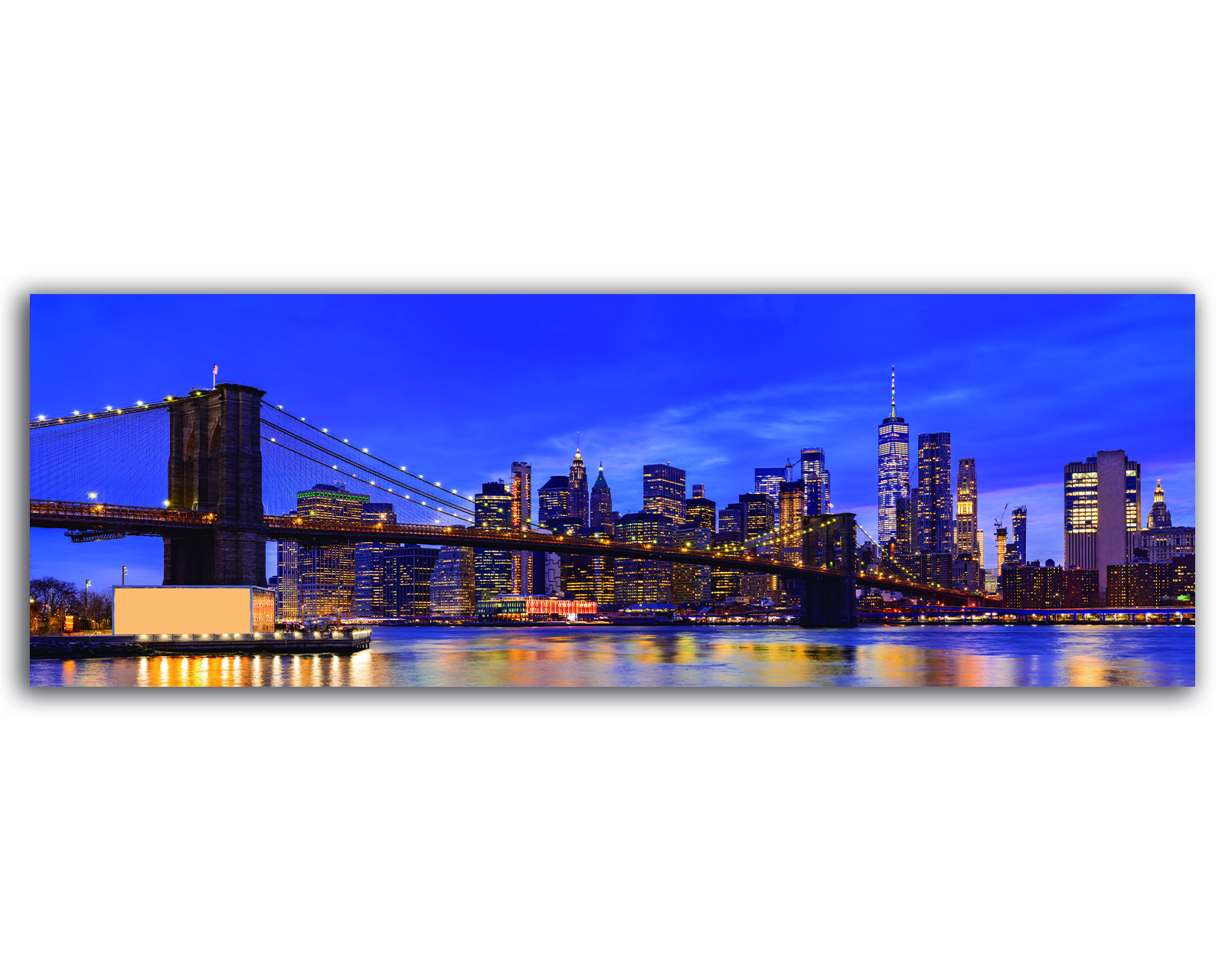 Foto 2 pulgar | Cuadro Entelado Cuadros Cuadros Brooklyn Bridge New York  200 x 60 cm
