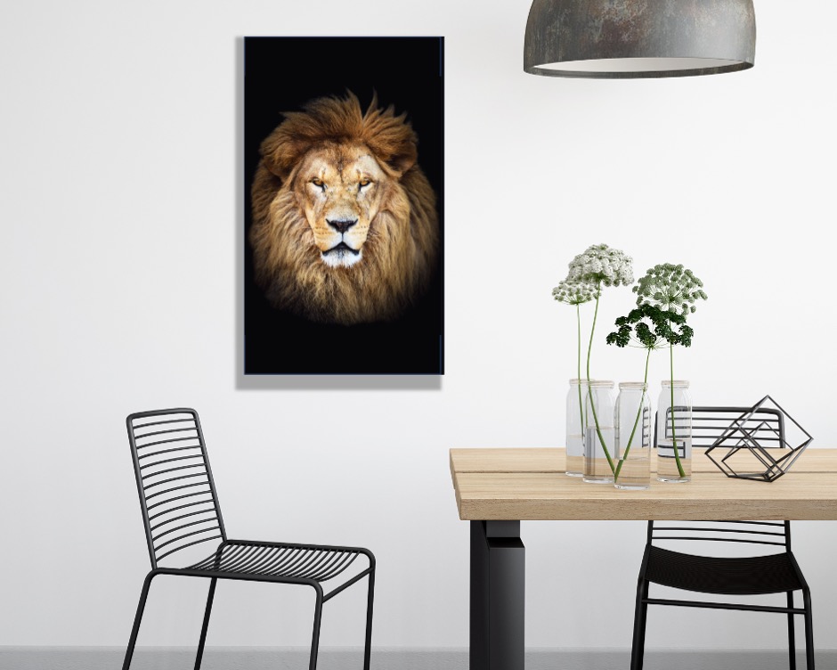 Foto 4 pulgar | Retrato de un León Africano Cuadro Entelado 70x120 cm