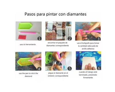 Foto 4 | Diamond Painting Decoración del Hogar Cielo Estrellado 4 Pk