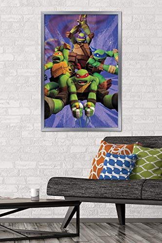 Foto 3 pulgar | Venta Internacional - Póster Enmarcado Trends International Nickelodeon Tmnt
