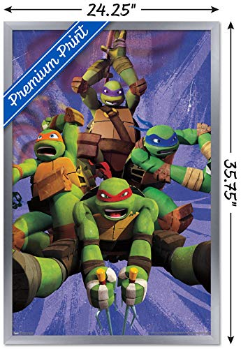 Foto 4 pulgar | Venta Internacional - Póster Enmarcado Trends International Nickelodeon Tmnt