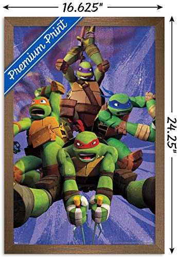 Foto 4 pulgar | Venta Internacional - Póster Enmarcado Trends International Nickelodeon TMNT