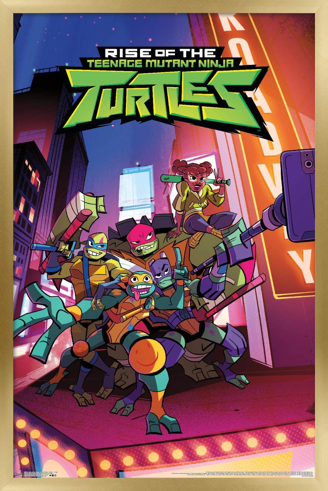 Foto 1 | Venta Internacional - Póster Enmarcado Trends International Nickelodeon Rise of the Teenage Mutant Ninja Turtles