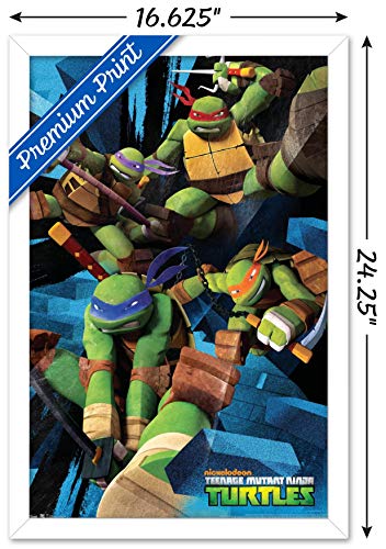 Foto 4 pulgar | Venta Internacional - Póster Enmarcado Trends International Nickelodeon TMNT