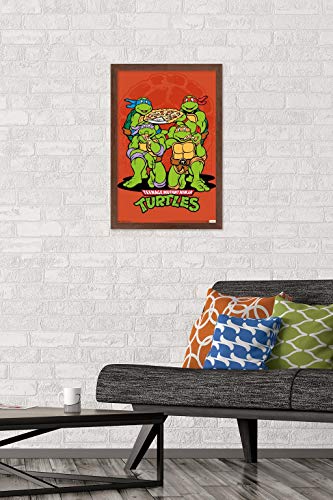 Foto 3 pulgar | Venta Internacional - Póster Enmarcado Trends International Nickelodeon TMNT