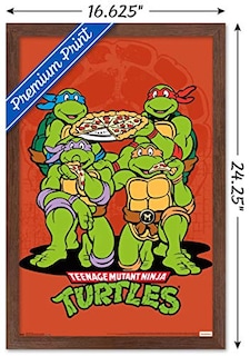 Foto 3 | Venta Internacional - Póster Enmarcado Trends International Nickelodeon TMNT