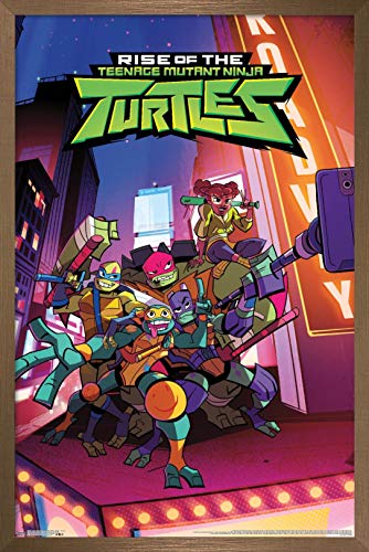 Venta Internacional - Póster Enmarcado Trends International Nickelodeon Rise of the Teenage Mutant Ninja Turtles