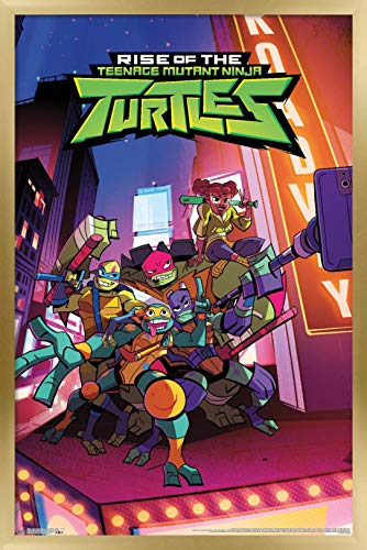 Venta Internacional - Póster Enmarcado Trends International Nickelodeon Rise of the Teenage Mutant Ninja Turtles