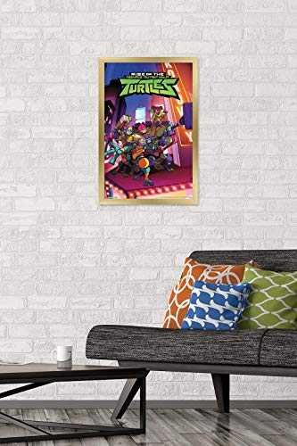 Foto 3 pulgar | Venta Internacional - Póster Enmarcado Trends International Nickelodeon Rise of the Teenage Mutant Ninja Turtles