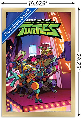 Foto 4 pulgar | Venta Internacional - Póster Enmarcado Trends International Nickelodeon Rise of the Teenage Mutant Ninja Turtles