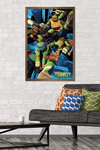 Foto 3 pulgar | Venta Internacional - Póster Enmarcado Trends International Nickelodeon Tortugas Ninja