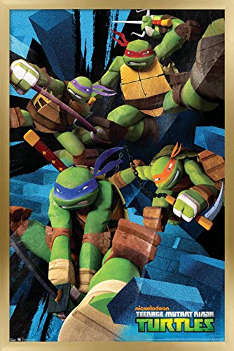 Foto 2 pulgar | Venta Internacional - Póster Enmarcado Trends International Nickelodeon Tortugas Ninja