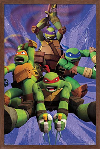 Foto 2 pulgar | Venta Internacional - Póster Enmarcado Trends International Nickelodeon Tortugas Ninja