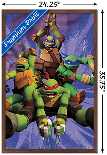 Foto 4 pulgar | Venta Internacional - Póster Enmarcado Trends International Nickelodeon Tortugas Ninja