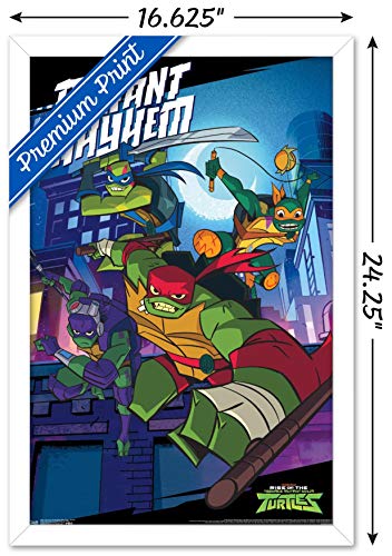 Foto 4 pulgar | Venta Internacional - Póster Enmarcado Trends International Nickelodeon Tortugas Ninja