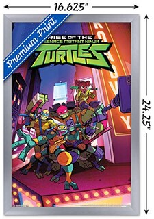 Foto 3 | Venta Internacional - Póster Enmarcado Trends International Nickelodeon Rise Of The