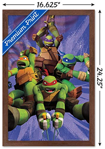 Foto 4 pulgar | Venta Internacional - Póster Enmarcado Trends International Nickelodeon Tmnt