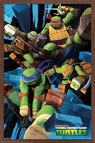 Foto 2 pulgar | Venta Internacional - Póster Enmarcado Trends International Nickelodeon Tmnt