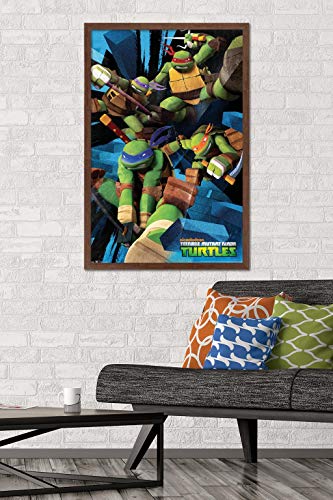 Foto 3 pulgar | Venta Internacional - Póster Enmarcado Trends International Nickelodeon Tmnt