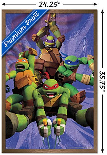 Foto 4 pulgar | Venta Internacional - Póster Enmarcado Trends International Nickelodeon Tmnt