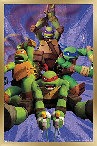 Venta Internacional - Póster Enmarcado Trends International Nickelodeon Tortugas Ninja