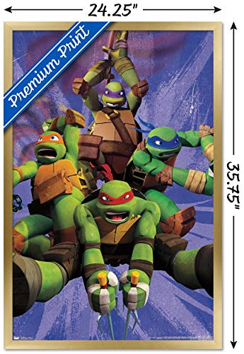 Foto 4 pulgar | Venta Internacional - Póster Enmarcado Trends International Nickelodeon Tortugas Ninja