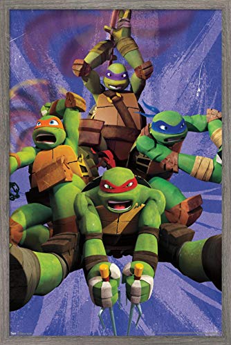 Foto 2 pulgar | Venta Internacional - Póster Enmarcado Trends International Nickelodeon Tortugas Ninja