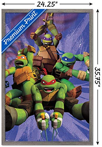 Foto 4 pulgar | Venta Internacional - Póster Enmarcado Trends International Nickelodeon Tortugas Ninja