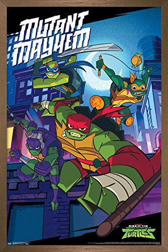 Foto 2 pulgar | Venta Internacional - Póster Enmarcado Trends International Nickelodeon Tortugas Ninja