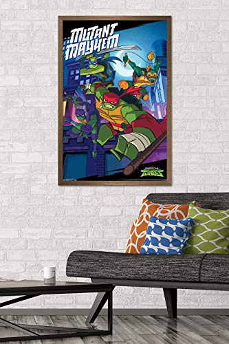 Foto 3 pulgar | Venta Internacional - Póster Enmarcado Trends International Nickelodeon Tortugas Ninja