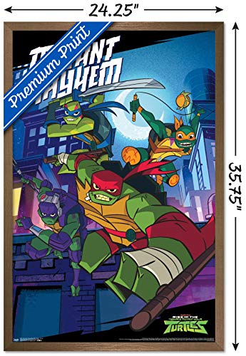 Foto 3 | Venta Internacional - Póster Enmarcado Trends International Nickelodeon Tortugas Ninja