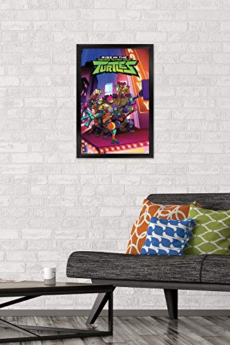 Foto 3 pulgar | Venta Internacional - Póster Enmarcado Trends International Nickelodeon Tortugas Ninja