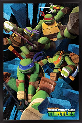 Foto 2 pulgar | Venta Internacional - Póster Enmarcado Trends International Nickelodeon Tortugas Ninja