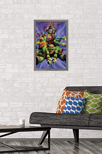 Foto 2 | Venta Internacional - Póster Enmarcado Trends International Nickelodeon Tortugas Ninja