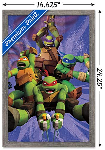 Foto 3 | Venta Internacional - Póster Enmarcado Trends International Nickelodeon Tortugas Ninja