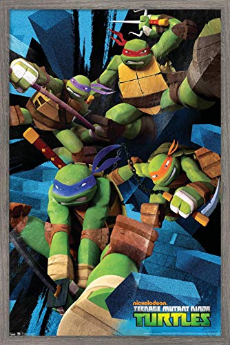 Foto 2 pulgar | Venta Internacional - Póster Enmarcado Trends International Nickelodeon Tmnt