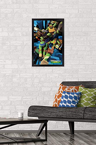 Foto 3 pulgar | Venta Internacional - Póster Enmarcado Trends International Nickelodeon Tmnt