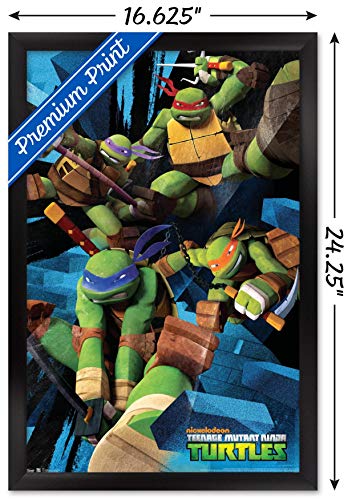 Foto 4 pulgar | Venta Internacional - Póster Enmarcado Trends International Nickelodeon Tmnt