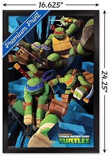Foto 3 | Venta Internacional - Póster Enmarcado Trends International Nickelodeon Tmnt