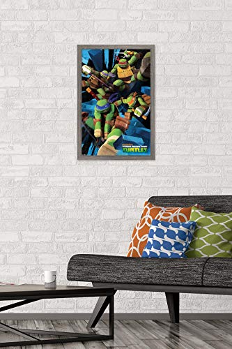 Foto 3 pulgar | Venta Internacional - Póster Enmarcado Trends International Nickelodeon TMNT