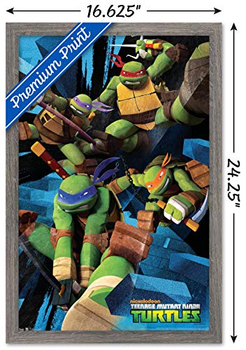 Foto 4 pulgar | Venta Internacional - Póster Enmarcado Trends International Nickelodeon TMNT